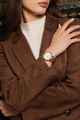 Orologio al quarzo Lugano - Dorato