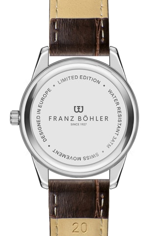 Orologio al quarzo in pelle Rotsee  - Marrone e argentato