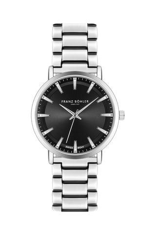 Orologio al quarzo in acciaio Tanay - Argentato