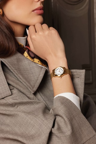 Orologio al quarzo in acciaio Zurich - Dorato