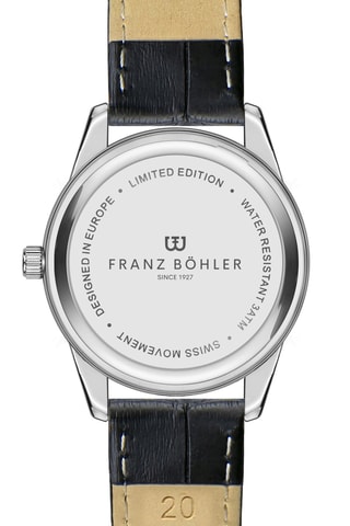 Orologio al quarzo in pelle Thun - Nero e argentato