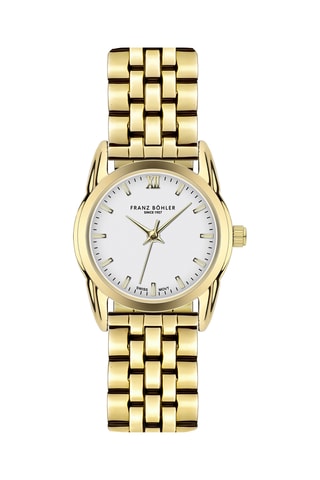 Orologio al quarzo in acciaio Lej da Staz - Dorato