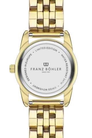 Orologio al quarzo in acciaio Lej da Staz - Dorato