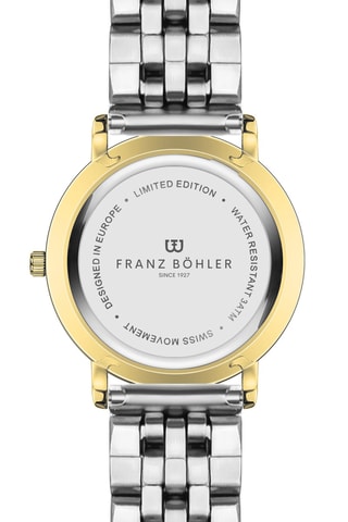 Orologio al quarzo in acciaio Lugano - Argentato e dorato
