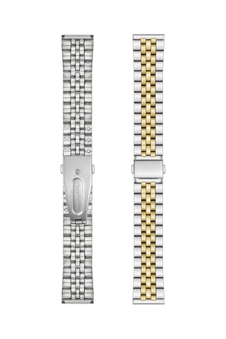 Orologio al quarzo in acciaio Lugano - Argentato e dorato