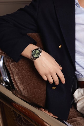 Orologio al quarzo in metallo Türlersee  - Cronometro - Argentato e nero