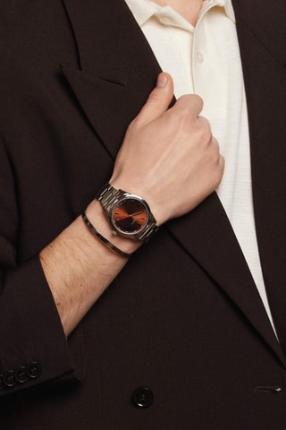 Orologio al quarzo in metallo Rotsee - Cronometro - Argentato