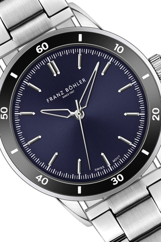 Orologio al quarzo in acciaio  Sihl - Argentato e nero