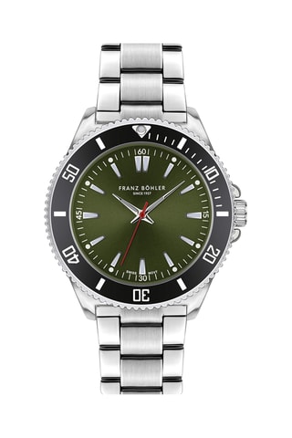 Orologio al quarzo in metallo Baldegg - Cronometro - Argentato