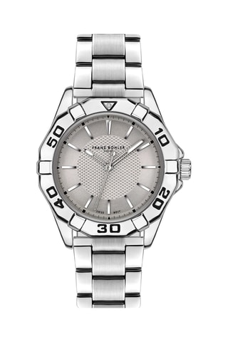 Orologio al quarzo in acciaio Seeberg - Argentato e grigio