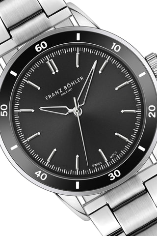 Orologio al quarzo in metallo Katzensee - Argentato e nero