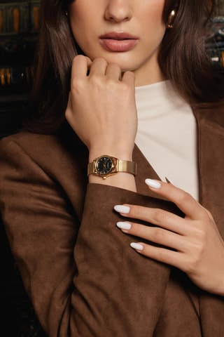 Orologio al quarzo in acciaio Palpuogna - Dorato