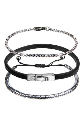 3 bracciali - Pelle