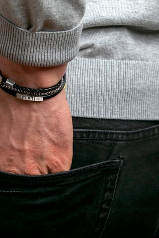 3 bracciali - Pelle