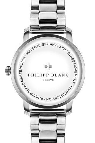 Orologio al quarzo in acciaio  - Argentato ed ecrù