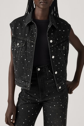 Cardigan senza maniche Trcuker - Nero