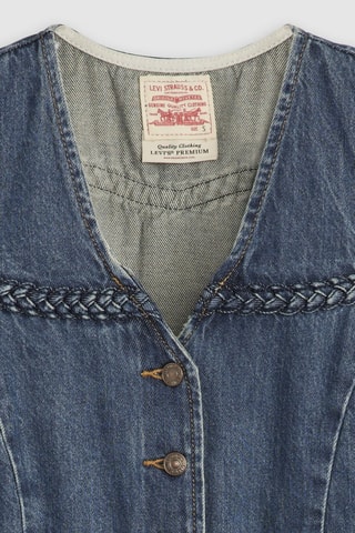 Cardigan senza maniche Braided - Indaco