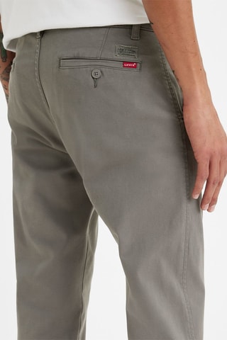 Pantaloni chino straight a vita alta - Grigio