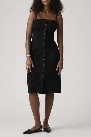 Robe droite sans manches - Noir