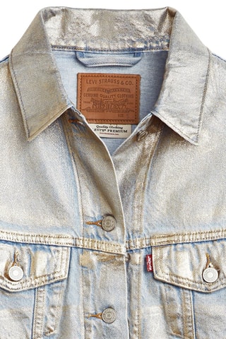 Giacca in jeans Trucker '90 Shrunken - Argentato