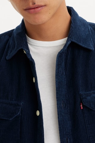 Camicia in velluto - Indaco