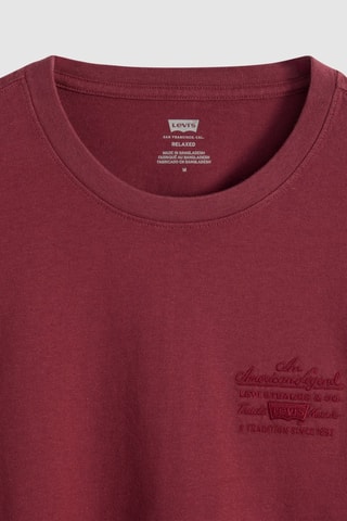 T-shirt relaxed - Bordeaux