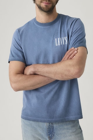 T-shirt relaxed - Blu