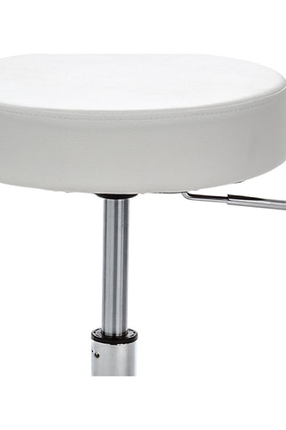 Tabouret avec roues Tizio - Blanc