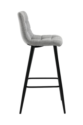 2 tabourets de bar Toffee - Gris et noir