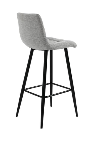 2 tabourets de bar Toffee - Gris et noir