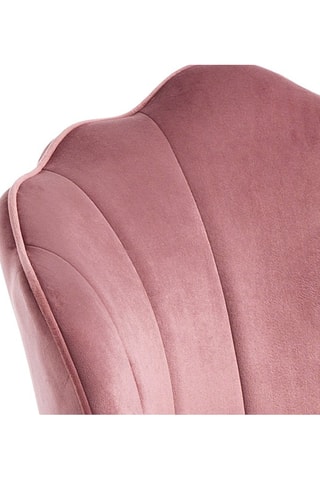 Tabouret de bar Shell - Rose poudré et doré