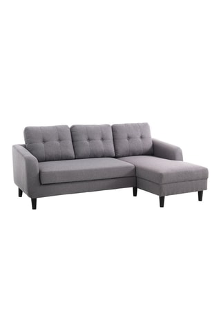 Canapé d'angle droit convertible Fanny - Anthracite