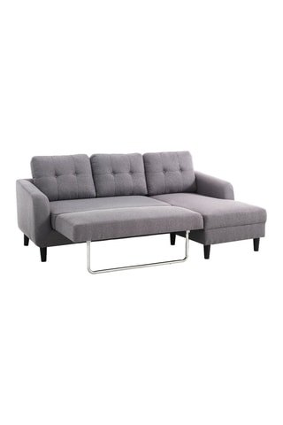 Canapé d'angle droit convertible Fanny - Anthracite
