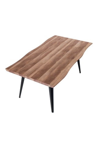 Table Nell-a - Imitation bois et noir