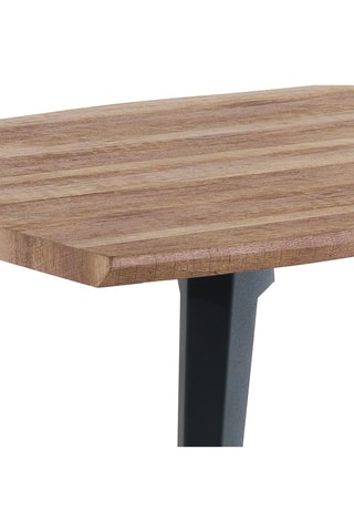 Table Nell-a - Imitation bois et noir