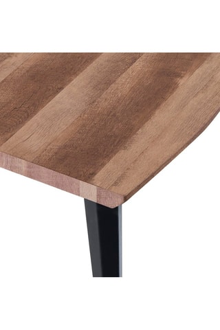 Table Nell-a - Imitation bois et noir