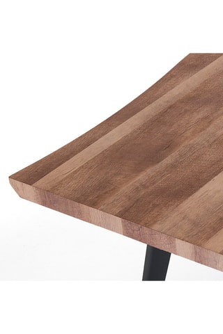 Table Nell-a - Imitation bois et noir
