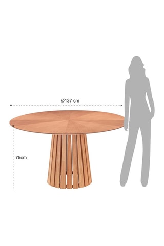 Table Volga - Marron clair