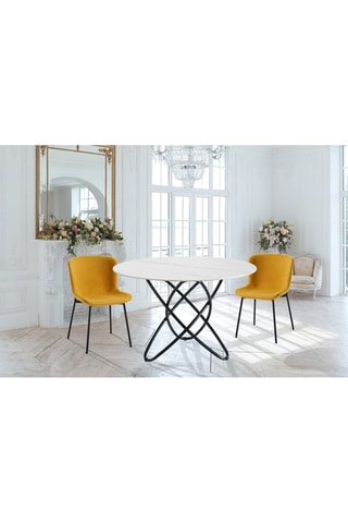 Table Hula Hoop - Noir et blanc