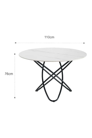 Table Hula Hoop - Noir et blanc