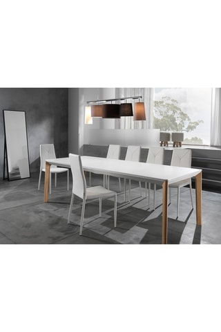 Table extensible en bois Varm - Blanc