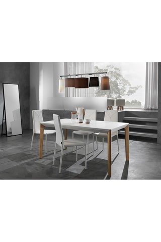 Table extensible en bois Varm - Blanc