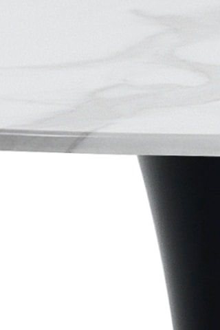 Table ronde Tokio - Blanc et anthracite