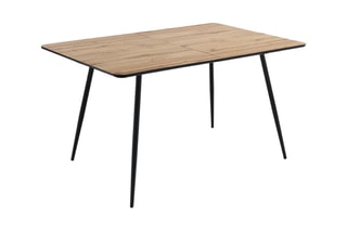 Table extensible Frugo - Imitation bois et noir