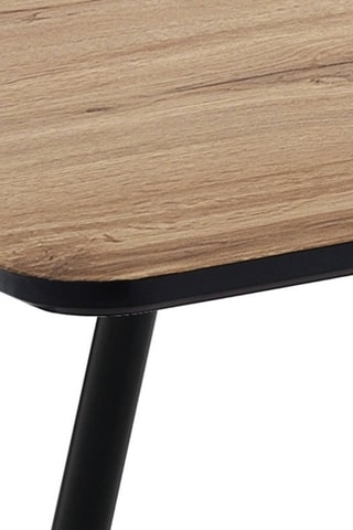 Table extensible Frugo - Imitation bois et noir