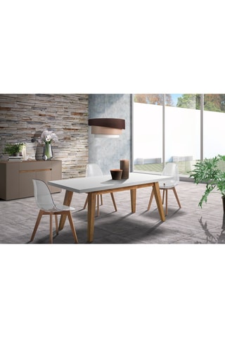 Table extensible Joker - Naturel et blanc