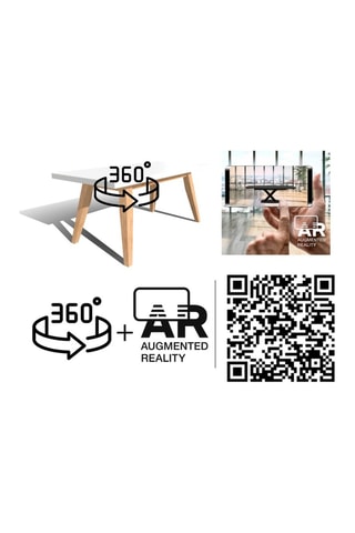 Table extensible Joker - Naturel et blanc