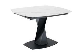Table extensible Twisted - Blanc et noir