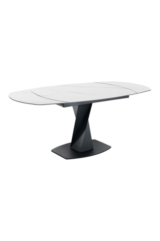 Table extensible Twisted - Blanc et noir