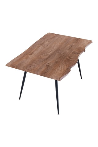 Table Nell-b - Imitation bois et noir